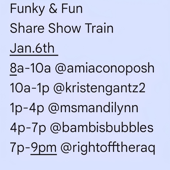 Funky & Fun Share Show Train 8am-11:30pm - Picture 2 of 14